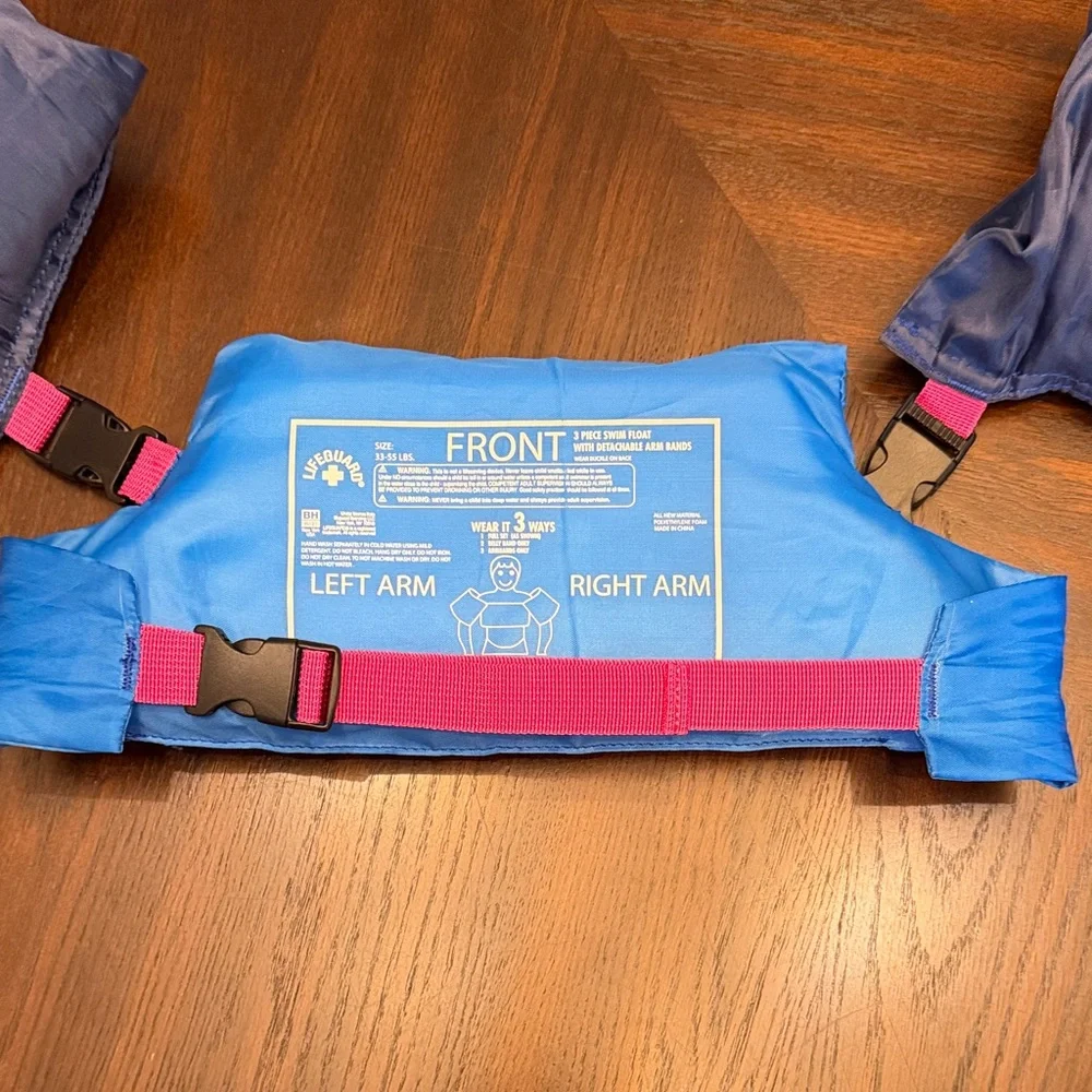 Nautica Kids Swim Vest Floaties 33-55 lbs Blue Puddle Jumper